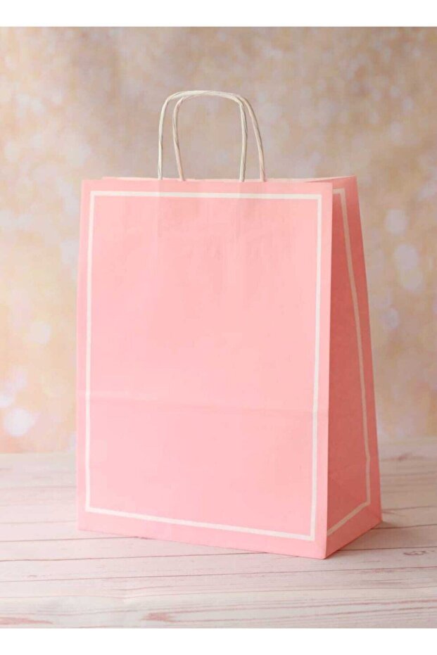Twist Handled Macaron Gift Bag Paper Bag 5 Pieces 25x12x31 cm