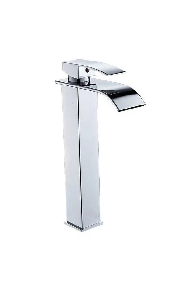 Krom Çanak Lavabo Bataryası Oval Havza Model Uzun/yüksek Gümüş Gri Lavabo Musluğu Çift Girişli - 7