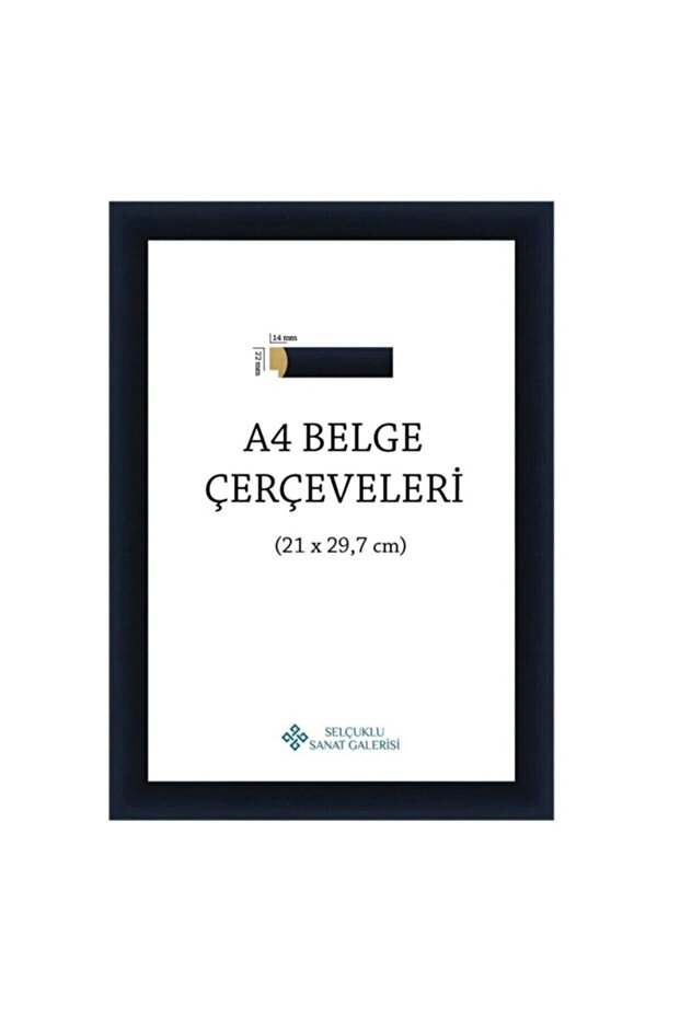 A4 Çerçeve 1. Sınıf 22mm Pvc (RENK: SİYAH) - 1