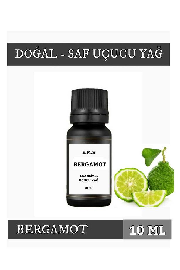 BERGAMOT Esansiyel Uçucu Yağ Buhurdanlık Yağı Difüzör Esansı Aromaterapi Oda Kokusu 10 ML - 1