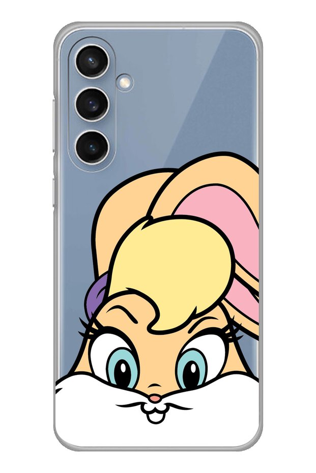Samsung Galaxy S23 Fe Compatible Lola Bunny Patterned Transparent Phone Case