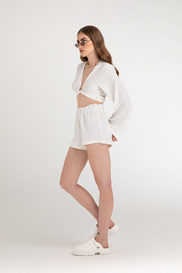 Lagom Şort Beyaz - 2