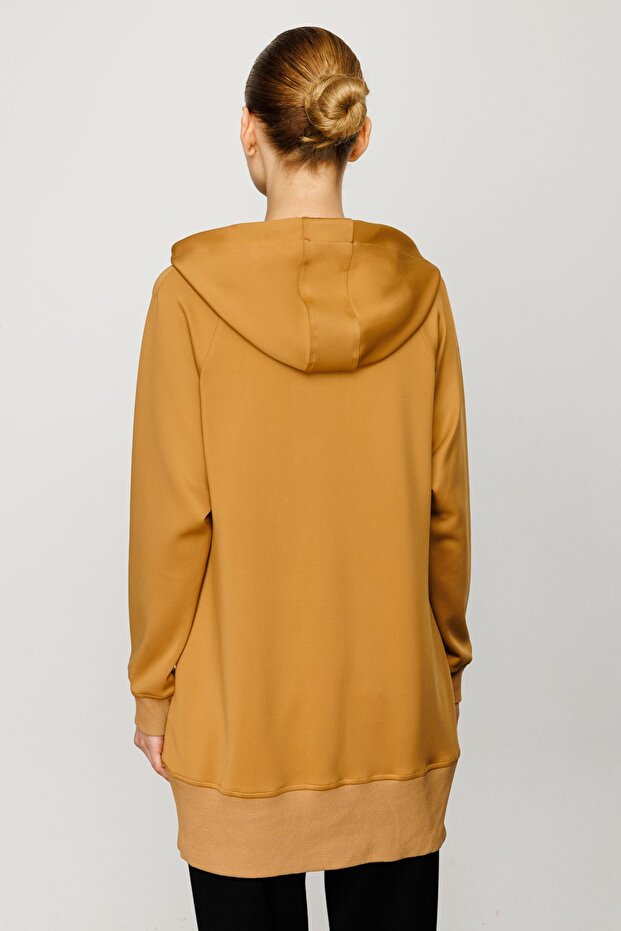 ON Süs Düğmeli Kapüşonlu Tunik - 4