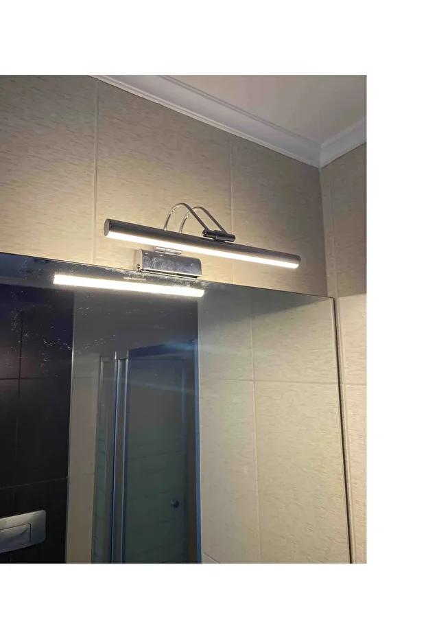 Krom Beyaz Işık Banyo Duvar Ayna Tablo Aydınlatması Flüt Aplik Kuğu Aplik Ledli Aplik Ledli Avize - 2