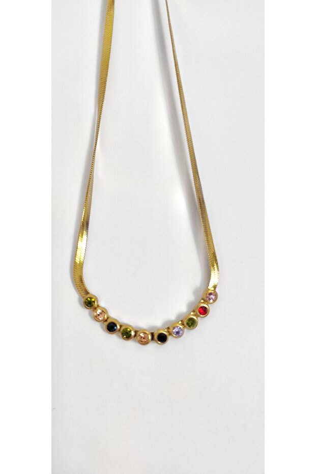 Kadın Çelik Kolye - 4