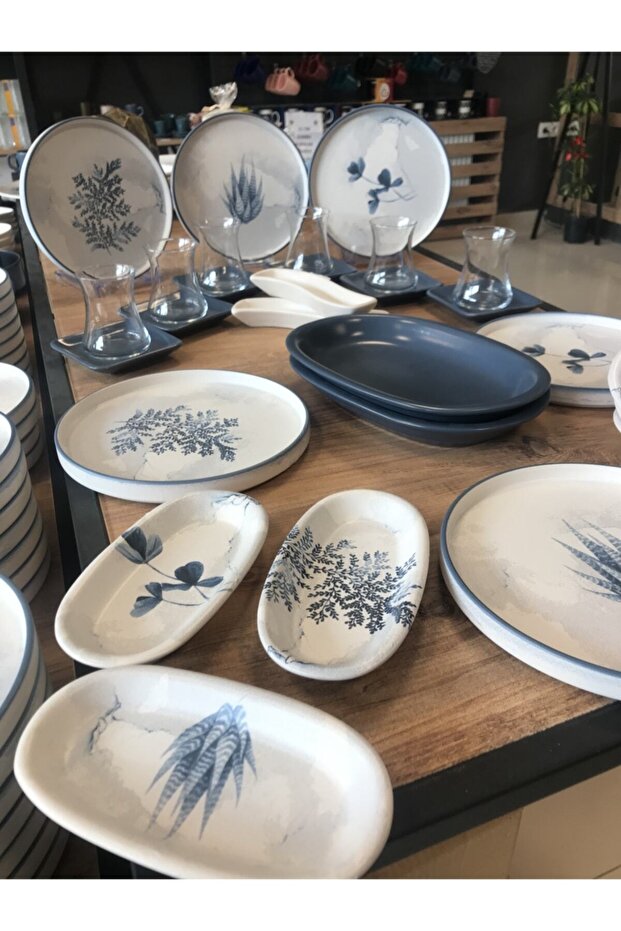 6 Kişilik 28 Parça Stackable Blue Magic Kahvaltı Takımı - 3