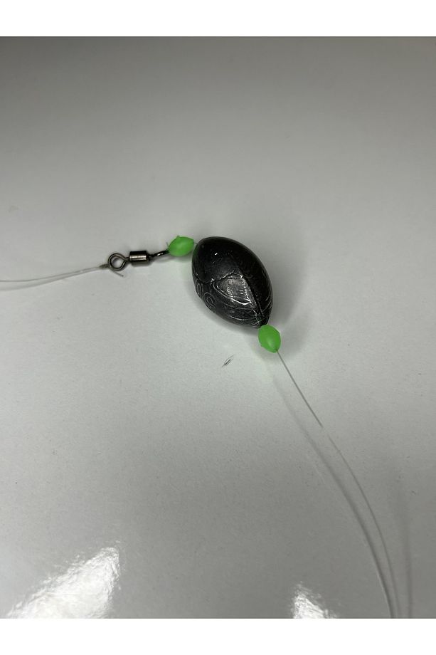 Glowlu Tek İğneli 50 Gram Gezer Kurşunlu Hazır Olta İğnesi Kıyı (Çipura,Mercan,Lidaki,VB) - 5