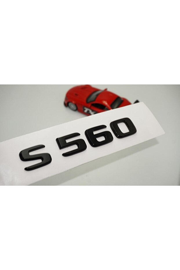 شعار كتابة ثلاثي الأبعاد للأمتعة S 560 باللون الأسود اللامع