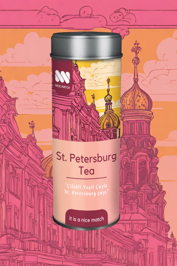 St. Petersburg Tea - St. Petersburg Tea with Strawberry Green Tea 50 gr