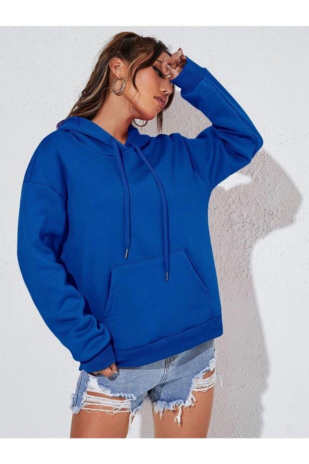 Brown Unisex Hooded-oversize Sweatshirt