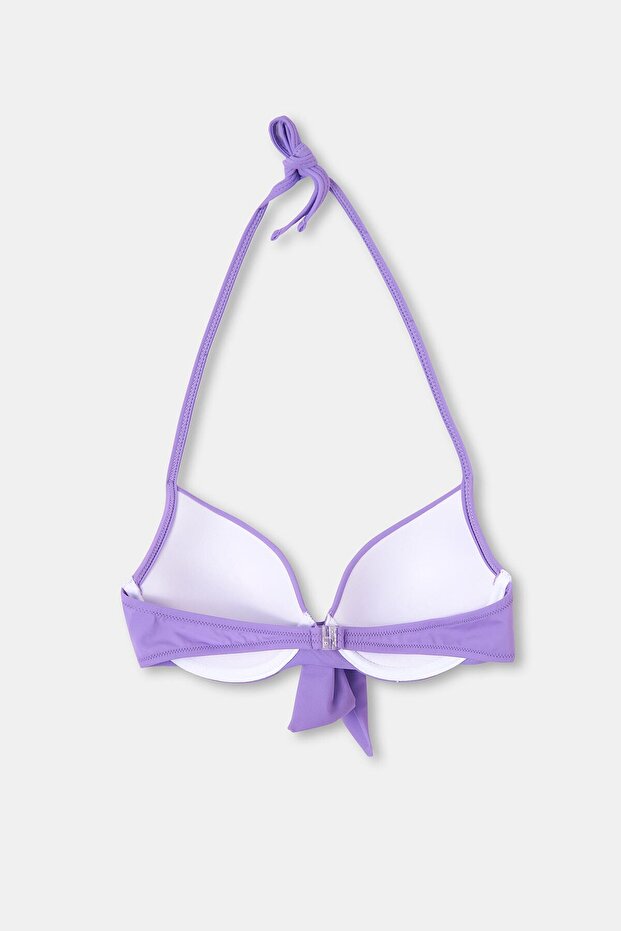 Lila Kaplı Bikini Üstü - 5