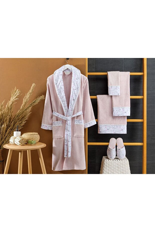 Perla Bambu Bornoz Seti 5 Parça - 1