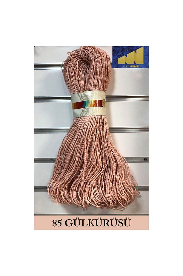 Kağıt Ip 500gr , El Örgü Ipi , Yümüşak , Yeni ,( Renk No:85 Gülkurusu) - 1