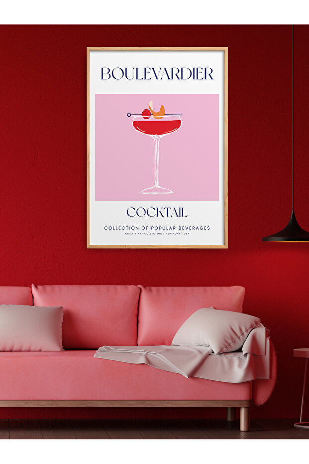 Single Framed Cocktail Series Painting Modern Poster Painting Tk/440