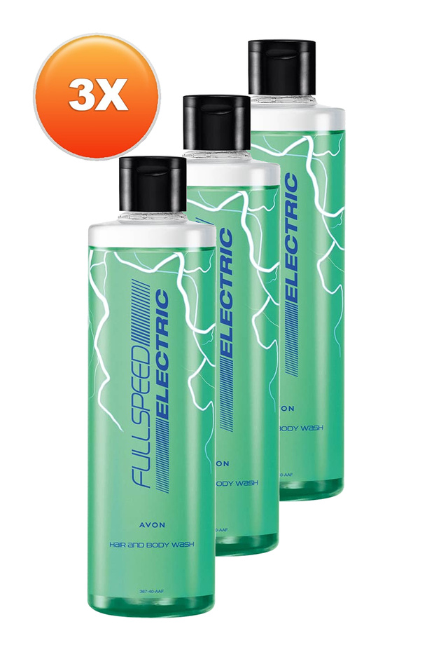 Full Speed Electric 2’si 1 Arada Saç ve Vücut Şampuanı 250 Ml. Üçlü Set - 2