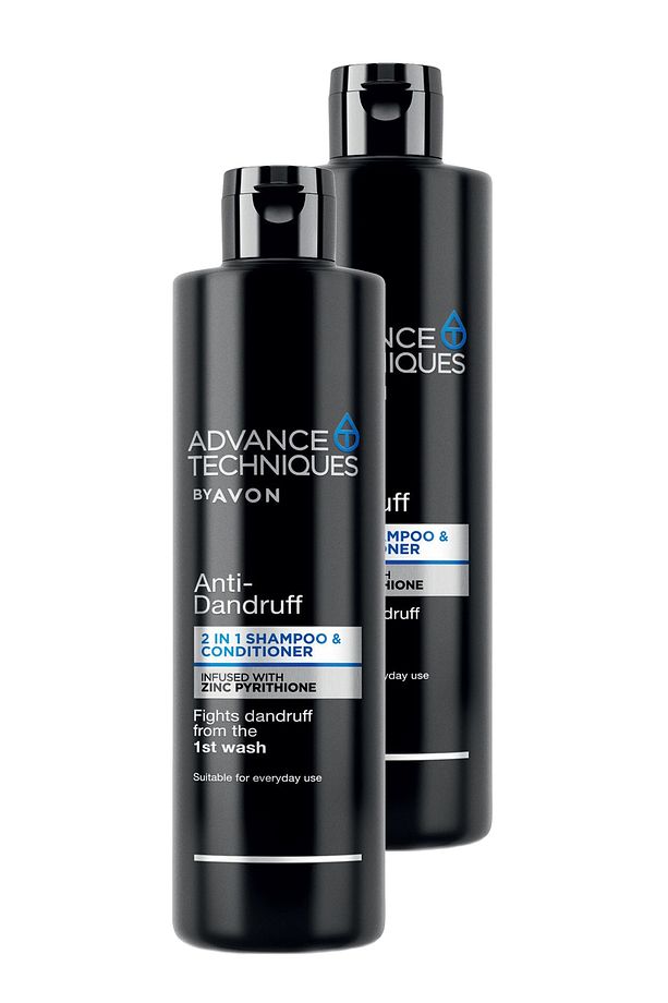 Advance Techniques Kepek Karşıtı 2'si 1 Arada Şampuan ve Saç Kremi 400 Ml. İkili Set - 1