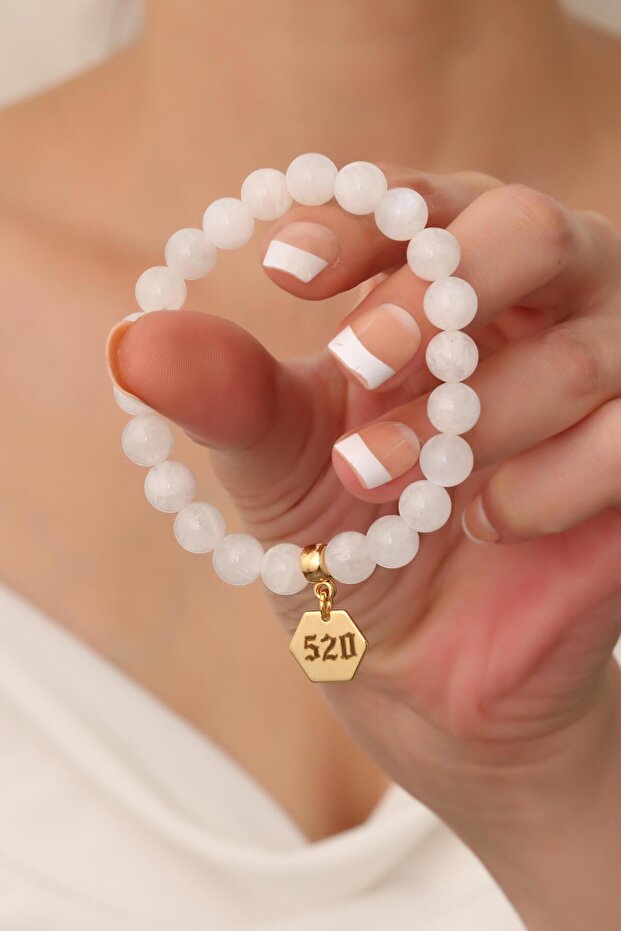 520 Number Sequence Moonstone Bracelet AAA