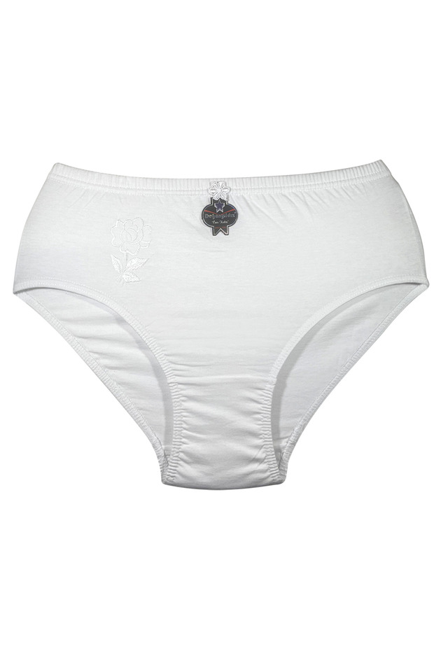 Bumbac Pieptănat 6 Bucăți Brodat Com Chiloți - 1