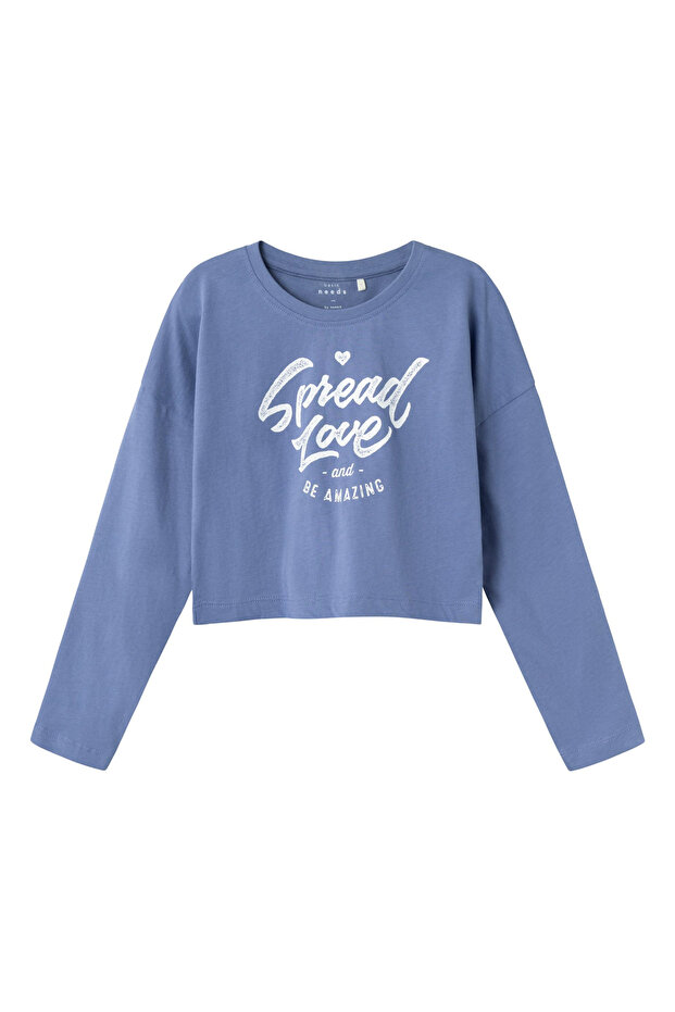 Mädchen T-Shirt Blau - 4