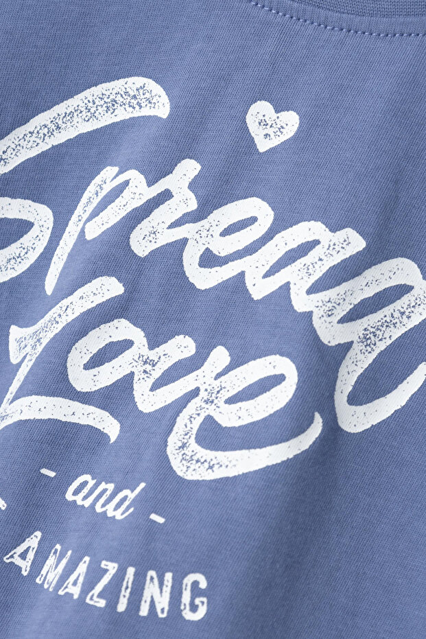 Mädchen T-Shirt Blau - 2