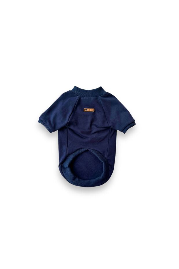 Basic Lacivert Köpek Sweatshirt - 1