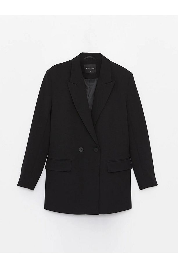 LCW Modest Düz Uzun Kollu Kadın Blazer Ceket - 1