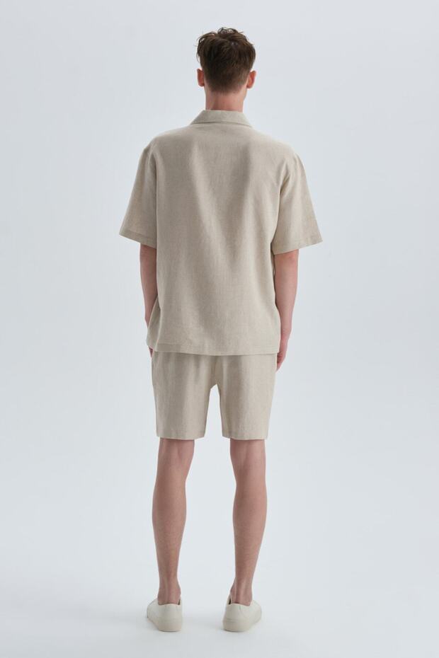 Bež lanene šortsevi - 8