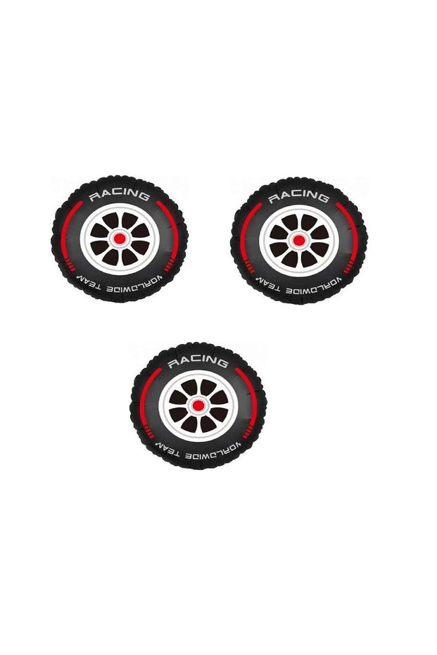 Best Racing Car Wheel Foil Balloon 45 cm 3 Pieces