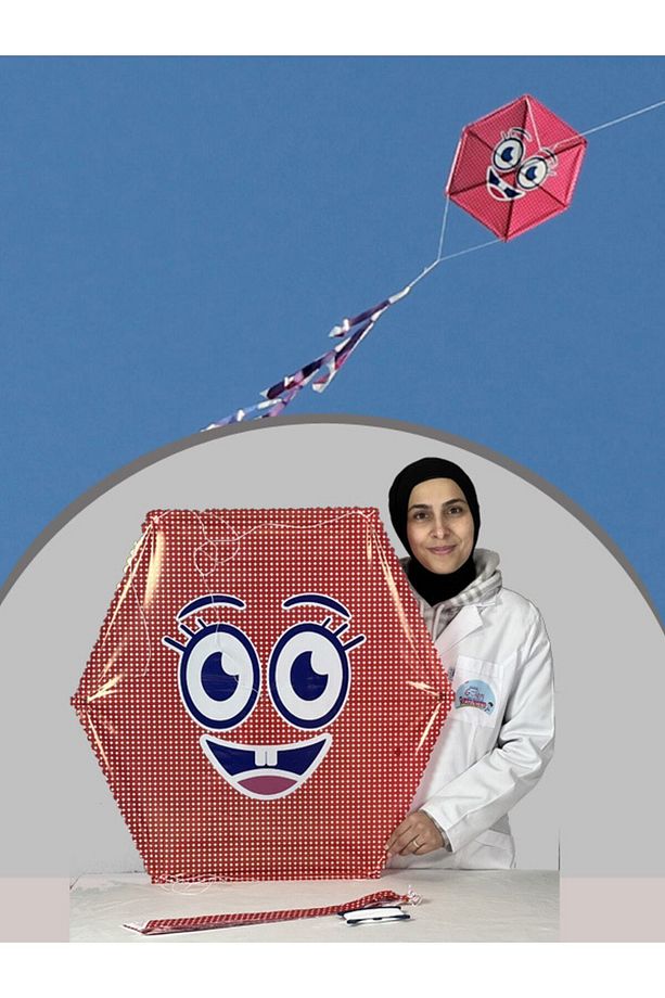 Naylon Altıgen Uçurtma / Gülenyüz - 1