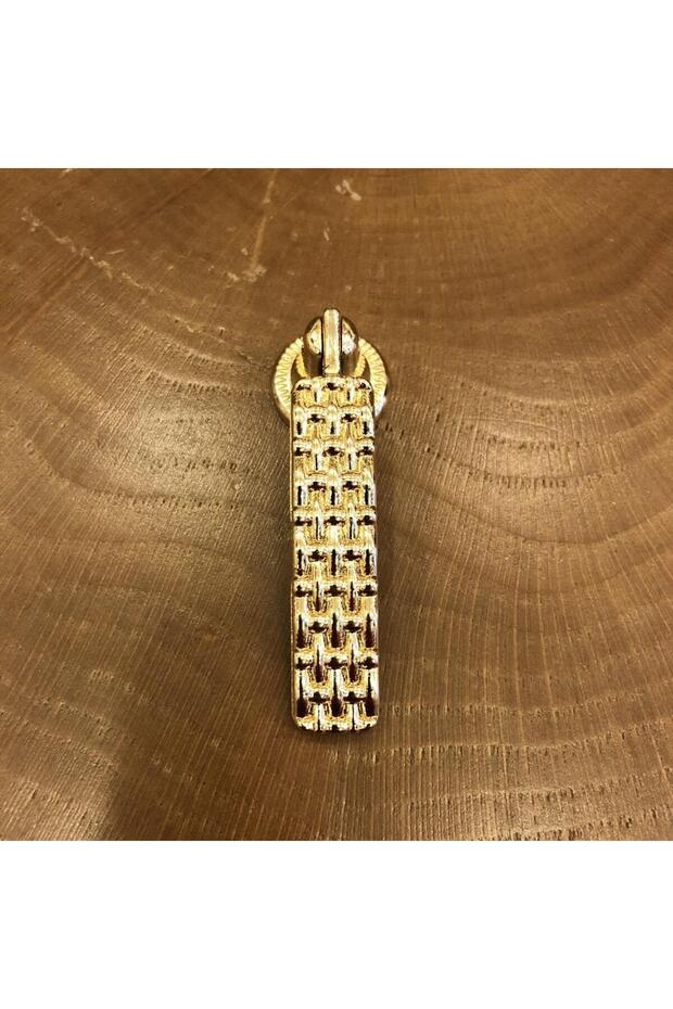 Hasır Kulp Altın Sarkaç (2 Adet) - 2