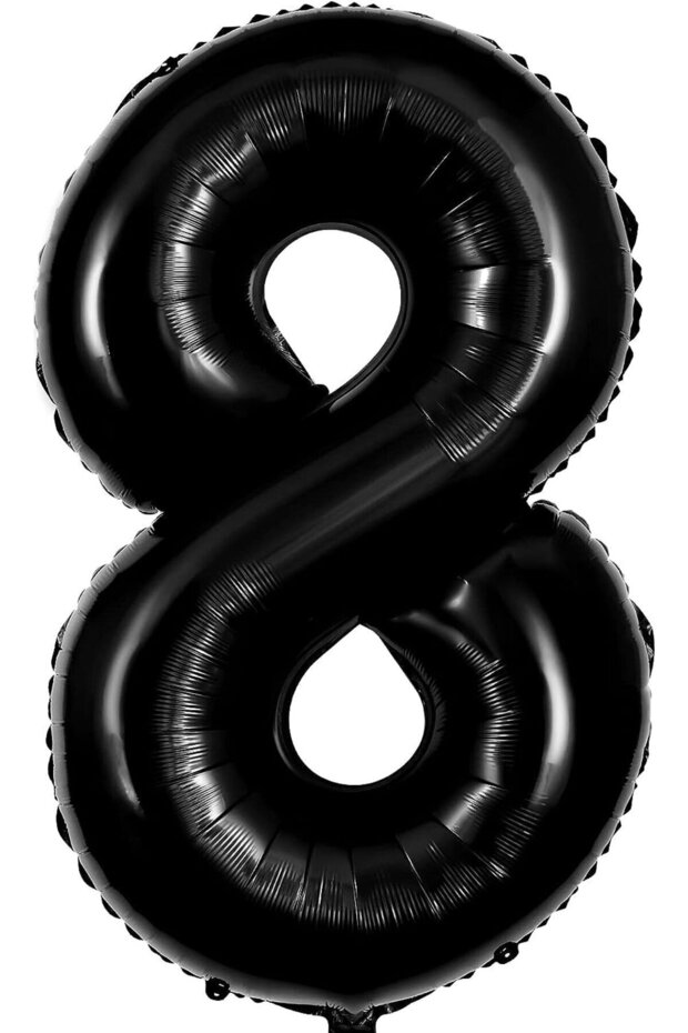 Basketball Themed Black Number Balloon Welcome Birthday Set with King Crown
