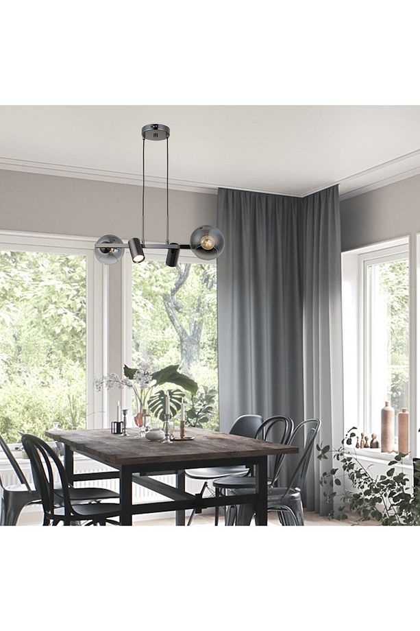Tıerra 2+2 Kobalt Sıralı Avize 2xgu10+2xe27 - 2