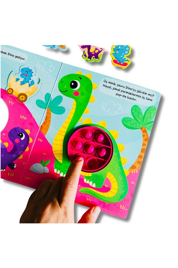 Benim Pop-it Kitabım-Dinozor Dino (Tak-Çıkar) - 2