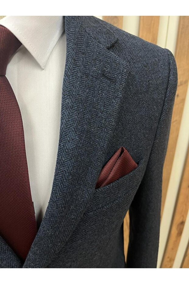 سترة مفردة بنمط هاوندزتوث برلمان شتوية - 2