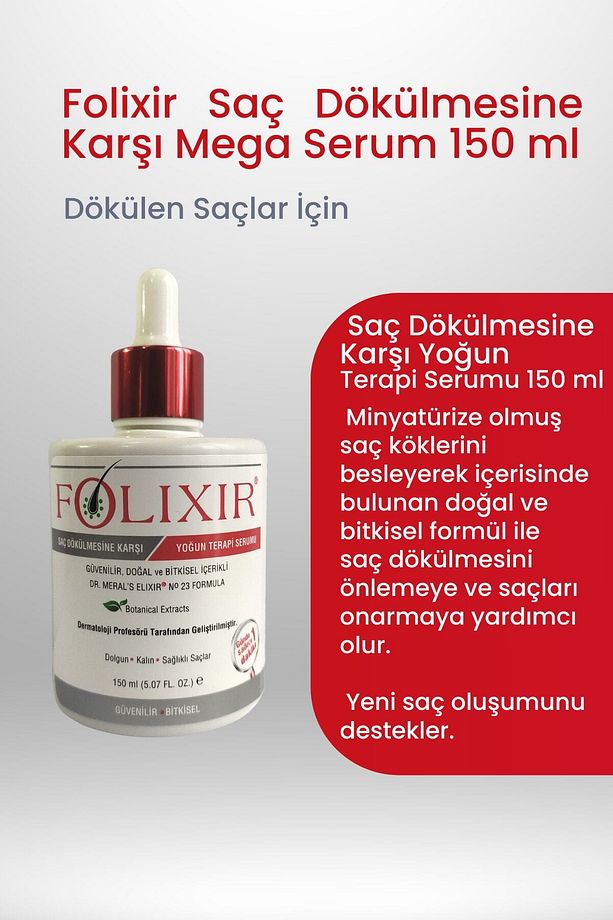 Elixir Saç Dökülmesine Karşı Mega Serum 150 ml - 3