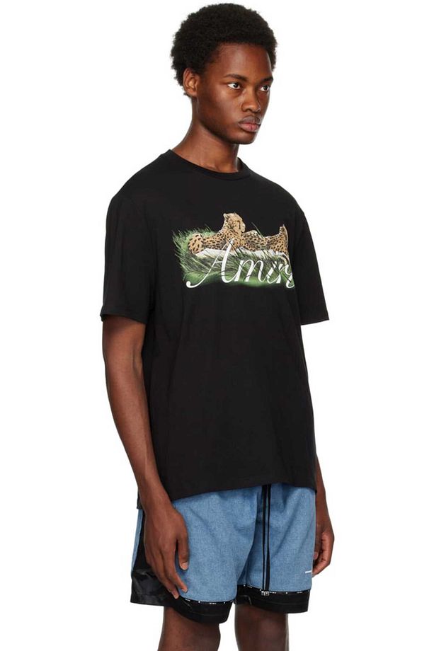 Cheetah Regular Fit Siyah Tshirt - 2