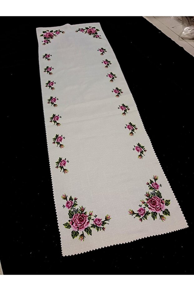 غرز متقاطعة مطبوعة رقمية مقاس 40 × 140 سم