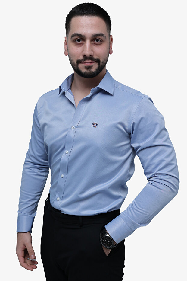 Armürlü Slim Fit Gömlek