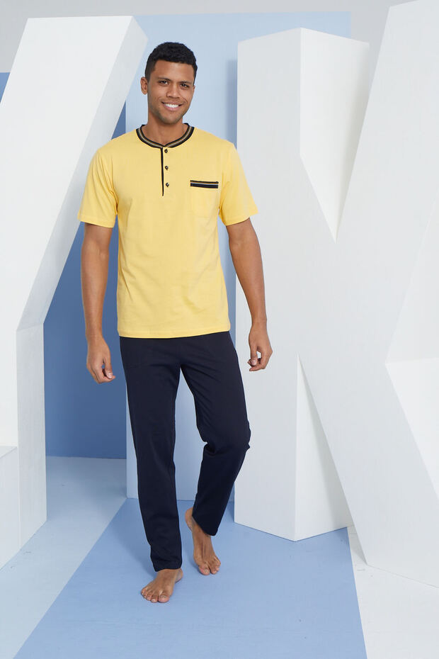 MIDI COLLAR PAJAMA SET - 1