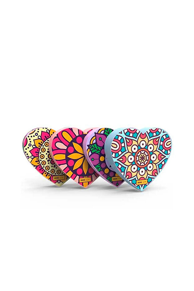 Eraser Set Mandala Patterned SET OF 4