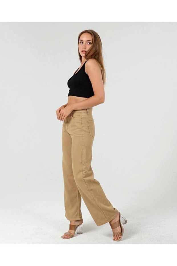S.t.a.r Mink High Waist Boyfriend Wide Leg Loose Wide Leg Trousers
