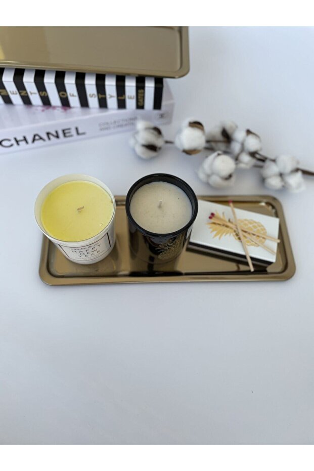 صينية مستطيلة ذهبي 33*13 سم - 1