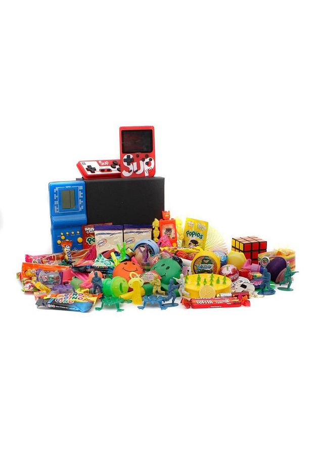Nostaljik Bakkal Özel Gıda Ve Oyuncak Kutusu , Mavi Tetris Ve Atarili - 2