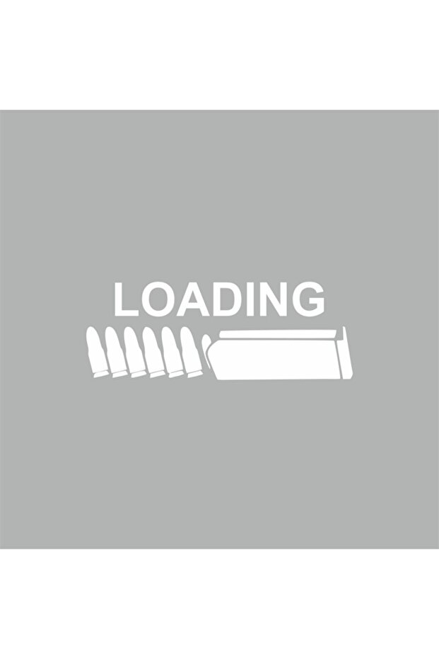 Loading Sticker 20x10 Cm White