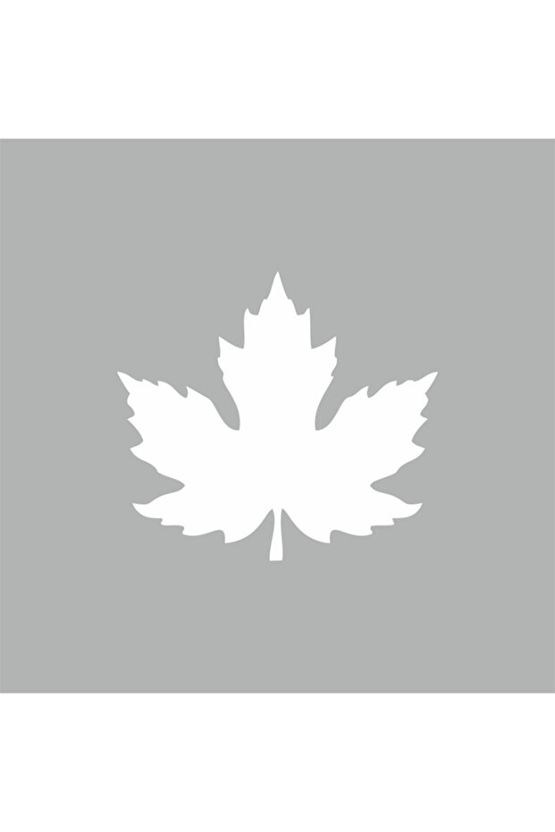 Plane Leaf Car Sticker 12x10 Cm White
