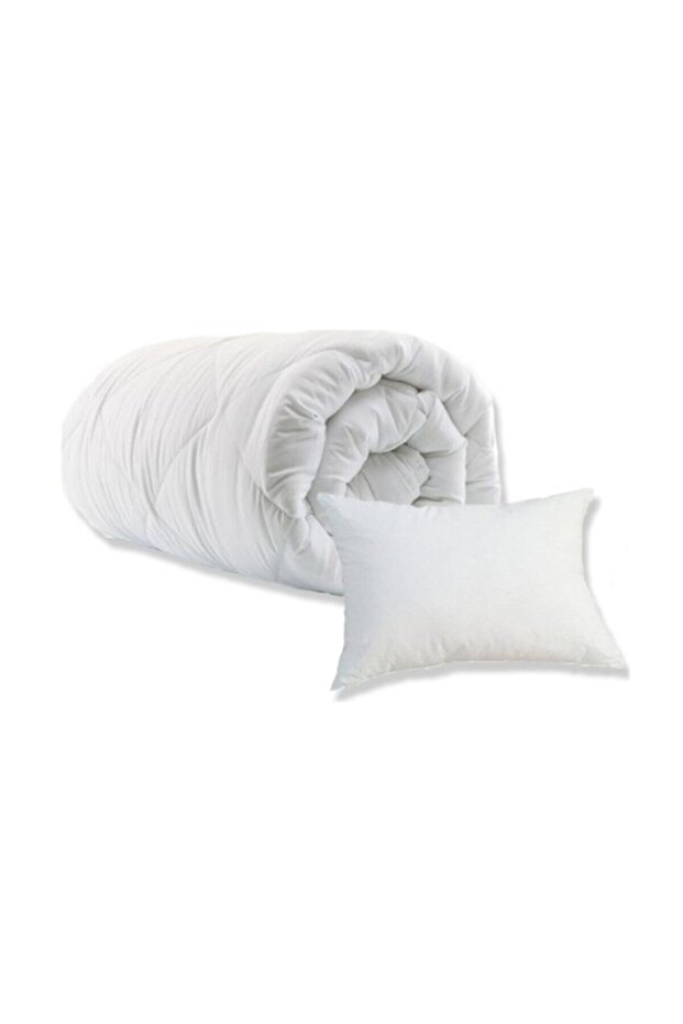 Single Microfiber Quilt + 1 Pillow Set - 1