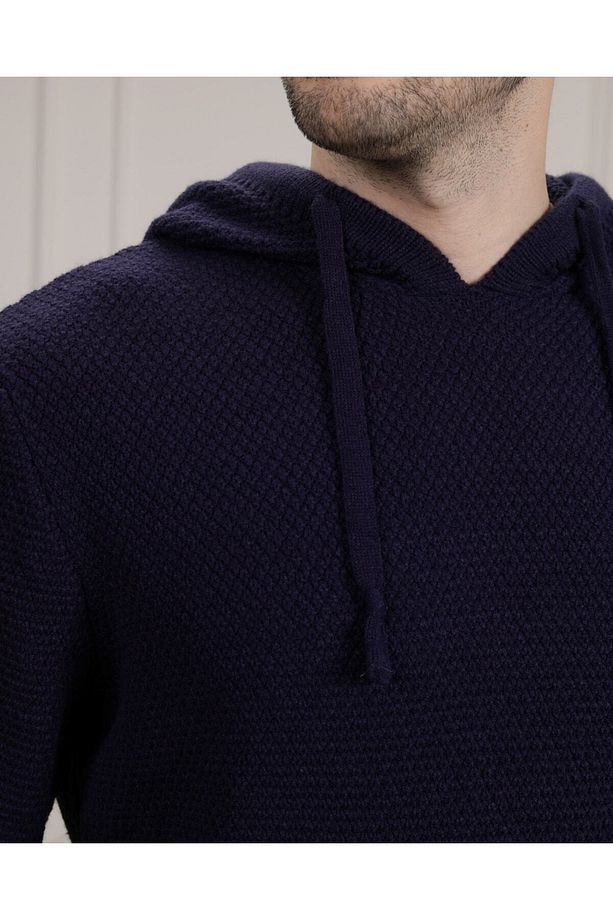 Rtd & Vld Erkek Kapüşonlu Triko Sweatshırt - 6