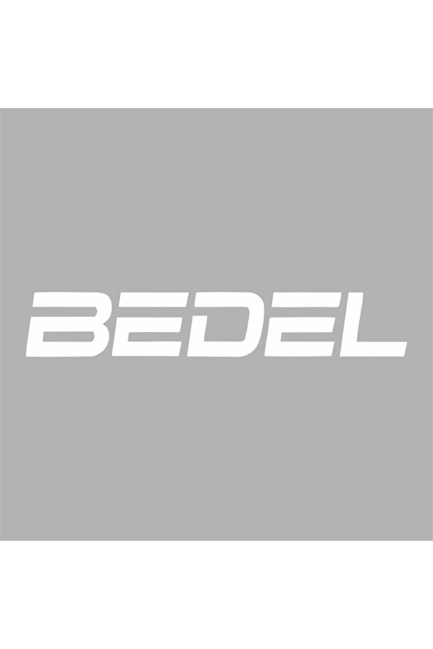 Bedel Car Sticker 18x3 Cm White