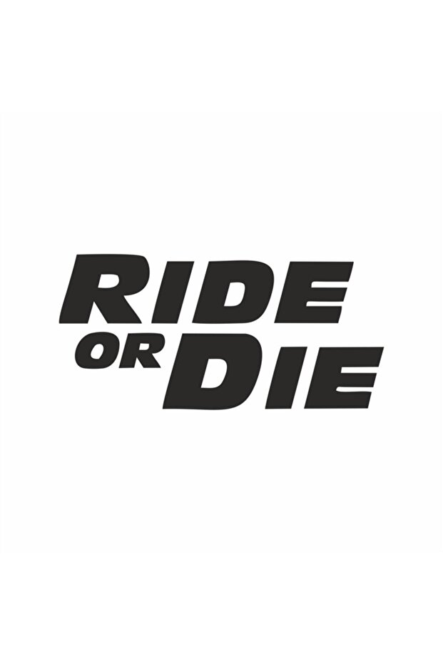 ملصق سيارة Ride Or Die مقاس 18x8 سم باللون الأزرق