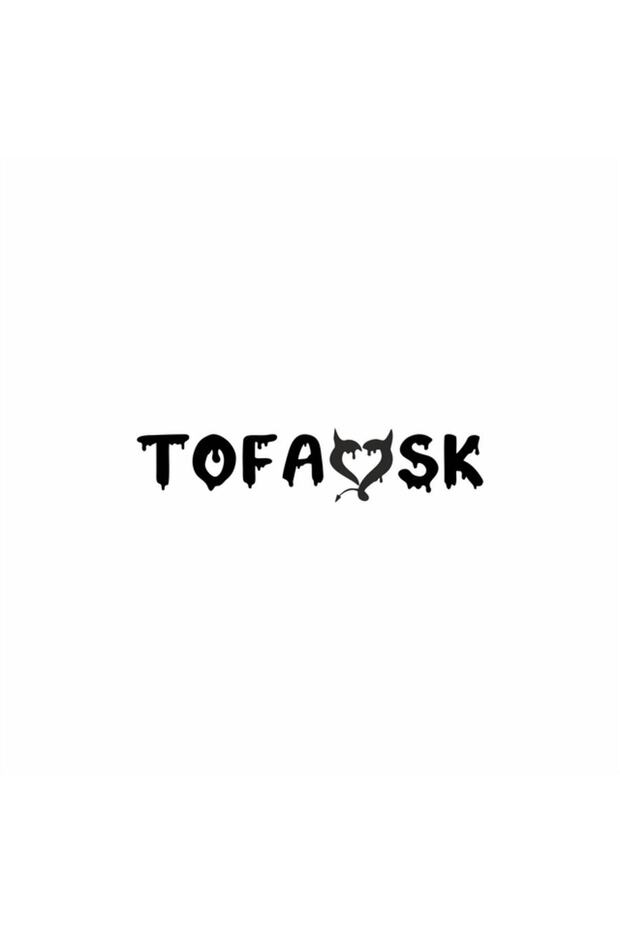 ملصق سيارة Tofaşk مقاس 19x4 سم باللون الأزرق